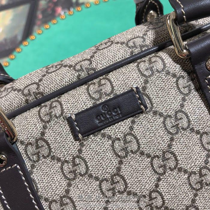 GUCCI 古馳男包 新款 201480 啡pvc 男士手提包 Gucci公事包